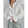 CGC Nuovo 100% Cotone Camicetta da Donna Coreano Abiti Popolari Casual Allentato Maniche Lunghe Camicie Couverture Colletto Camicette Eleganti Top