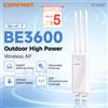 COMFAST BE3600 Access Point Router Esterno Dual Band 2.4/5.8G, Ripetitore WiFi Impermeabile con Amplificatore di Segnale