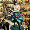 Bandai One Piece Anime Figura Periferica Jinshan Roronoa Zoro Statua Modello Figura in PVC Ornamento da collezione Giocattoli di compleanno Regali