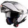 MTHELMETS Casco modulare MT Helmets Atom 2 SV Solid A0 bianco lucido