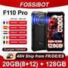 fossibot [Estreno mondiale] Fossibot F110 Pro Android 15 Smartphone robusto 5G 20GB(8+12) 128GB 10000mAh 20W Telefono 6,745" HD+ 50MP+8MP NFC