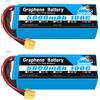 hrb Yowo Grafene 6S 22.2V 5000mah 6000mah Batteria Lipo XT90 EC5 XT60 100C RC Aereo Elicotteri Auto Barca Camion Parti