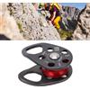 NONE Puleggia oscillante laterale in alluminio Cuscinetto a sfere resistente Puleggia fissa oscillante laterale portatile leggera per arrampicata su roccia