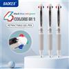 BAOKE PC1969 6 pezzi penna gel multicolore 0,5 mm 4 in 1 penne colorate per studenti penne a punta fine per agenda journaling assortite