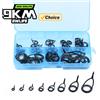 9KM DWLIFE Kit guida per canna da pesca 9KM 12-50 pezzi Kit di riparazione per canna KL Guida per canna da spinning a piede singolo Guida di ricambio per occhiello per asta in acciaio inossidabile