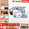 HIZPO Autoradio Android 14 con Schermo Touch HD da 7 Pollici per FIAT 500, GPS, DSP, WIFI, 4G, Bluetooth, Controllo al Volante, Stereo