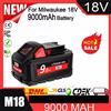 Batteria Ricaricabile per Milwaukee M18 18V 6.0AH 9.0Ah 12.0AH Compatibile con Utensili Milwaukee M18B5 XC 48-11-2402 48-11-2411 2604-22