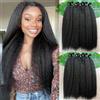 Yeslestmusa 8-40 pollici Extension di Capelli Umani Lisci Afro (Kinky Straight) Raw Yaki Brasiliani, 2 3 4 Fasci, 26 28 30 Pollici, in Offerta per Donna, Doppia Trama, per Graduazioni, Carnevale,