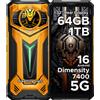 DOOGEE S200 Ultra 5G Smartphone Rugged Dimensity 7400 64GB RAM (12+52) 1TB ROM Display 6.72'' 120Hz Batteria 11000mAh 66W NFC Android 16 Smartphone