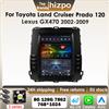 Hizpo Carplay Android Autoradio Per Toyota Land Cruiser Prado 120 Lexus GX470 2002-2009 GPS 2Din Schermo Verticale 4G BT AI 7862