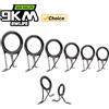9KM DWLIFE Kit di Riparazione per Canna da Pesca 9KM, 8-35 Pezzi, Guide Doppie per Canna da Spinning, Occhielli in Acciaio Inox, Guide di Ricambio per Canna