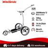 Wildstride Carrello da Golf Elettrico con Telecomando, Batteria 14.4V 20Ah, Velocità 8KM/H, Carico Massimo 34KG, Pendenza 30 Gradi, Timer, Cruise Control, Buggy 300Wh X2R