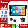 Srnubi Schermo Grande da 7 Pollici per Moto con Carplay, Android Auto, Cruscotto Digitale Portatile, DVR Moto, Navigazione GPS BT con TPMS