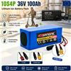 Kedanone Nuovo pacco batteria agli ioni di litio da 36V 100Ah 1000W 10S4P DC/XT60 DC/T con BMS per 42V