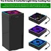 Hayoumon Ventola di raffreddamento di alta qualità per console Xbox Series X con striscia luminosa colorata e 2 porte USB, ventola di raffreddamento per accessori XSX