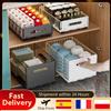 Vacclo Organizzatore Estraibile per Cucina, Cassetto Scorrevole, Vassoio Portaoggetti, Porta Spezie, Porta Bottiglie, Cesto Porta Snack in Acciaio al Carbonio, 2 Pezzi