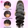 QZOQZO Parrucche in capelli umani ricci 13X6, parrucche in capelli umani con onde naturali, densità del 250%, parrucche in capelli umani ricci, parrucche in capelli umani con rete HD 13X4, parrucca in