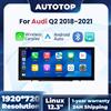 AUTOTOP Autoradio multimediale da 12,3 pollici con Linux, Wireless CarPlay, Android Auto per Audi Q2 2018 2019 2020 2021, Bluetooth, GPS, touchscreen stereo.