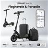 TODIMART Monopattino Elettrico per Adulti TODIMART, E-Scooter Urbano, Batteria 48V 13Ah, Velocità 25km/h, Autonomia 30-45km, Monopattino Pieghevole Portatile per Pendolari