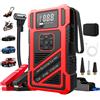 Avviatore di Emergenza 4-in-1 da 150 PSI, Compressore d'Aria Portatile, Pompa Intelligente con Display Digitale, Avviatore per Batteria Auto, Gonfiatore Pneumatici di Emergenza