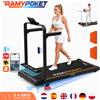 Ramypoket Tapis Roulant Pieghevole con Inclinazione 15%, Tapis Roulant 12Km/H, App/LED, Tapis Roulant da Ufficio, Carico Massimo 150kg