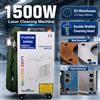 cnczone Macchina per Pulizia Laser 1500W, Rimozione Ruggine e Vernice su Metallo, Larghezza 300MM, Pulitore Laser a Fibra per Rimozione Ruggine