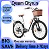Cysum Bicicletta elettrica CYSUM Cityrun-26 per il pendolarismo urbano, motore da 250W, batteria 36V10Ah, bici elettrica per tutti i terreni