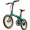 PULUMA PT20 Bicicletta Elettrica Pieghevole per Adulti, Motore Brushless 250W, Batteria Leggera 36V 7Ah, E-Bike Urbana Portatile da 20 Pollici