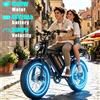 Headeer Bicicletta Elettrica per Adulti BK200, Batteria al Litio 48V20Ah, Velocità 31MPH, Ruote da 20 Pollici, Pneumatici, Bicicletta Elettrica da Montagna Fuoristrada
