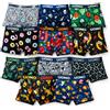 NONE Confezione da 10 boxer da uomo: comodi, con stampe divertenti, modelli diversi, 95% cotone + 5% elastan, taglia regolabile — ideali per lo sport e l'uso quotidiano