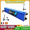 Ddadache Batteria ricaricabile 10S3P 36V 100000mAh per monopattino elettrico 36V, pacco batterie al litio 18650 per monopattino elettrico M365 36V