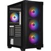BitFenix Case PC BITFENIX Graph ARGB, Midi Tower, ATX, 4 ventole A-RGB, frontale in rete, nero, vetro temperato