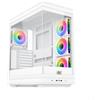 XIGMATEK Case per PC XIGMATEK META Arctic, Midi-Tower, E-ATX, vetro temperato, ARGB, bianco