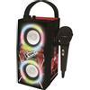 Lexibook Altoparlante Bluetooth, portatile, microfono incluso, effetti luminosi, ricaricabile, USB, scheda SD