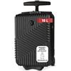 BERTOO Milano Bagaglio a mano nero 18 L - Valigia rigida sottosedile 40x25x20 cm in ABS con ruote e serratura a combinazione, per Ryanair
