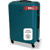 BERTOO Milano Valigia XXL verde metallizzato 99 L - Trolley rigido 75x49x29 cm in ABS con 4 ruote girevoli e serratura a combinazione