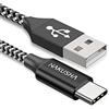 HAKUSHA Cavo USB C, [2M] Cavo USB Tipo C Nylon Ricarica Rapida per Android Samsung Galaxy Z Flip, S22+, S21 Ultra, Huawei P50, Mate 40, Xiaomi 12, Google Pixel, OnePlus, Moto, Realme, tavoletta