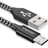 HAKUSHA Cavo Micro USB [1M] Micro USB Cable 3A Ricarica Rapida Cavo Android Cavo | Cavo Micro USB nylon Cavo Caricatore Cellulare per Samsung S7/S6/S5/J5/J7 Huawei Nokia Nexus Sony Tablet PS4 Kindle