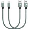 GIANAC Cavo USB C [2Pezzi: 0.3m] Cavo USB Tipo C Ricarica Rapida per iPhone,Galaxy | Cavo USB Type-C Ricarica Rapida Cavo Tipo C per iPhone 17/16/15/Pro/Plus/Pro Max,Samsung S24/S23+/Ultra/S22,iPad Pro