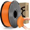 Inslogic, filamento in TPU 1,75 mm, filamento per stampante 3D flessibile 95A TPU morbido 1,75 mm +/- 0,02 mm, durevole e resistente all'usura, bobina da 1 kg arancione