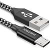HAKUSHA Cavo Micro USB, [3M] 3A ricarica rapida cavo Android durevole nylon cavo caricatore cellulare per Samsung S7/S6/S5/J5/J7 Huawei Nokia Nexus Sony Tablet PS4 Kindle