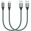 GIANAC Cavo USB C [2Pezzi: 0.5m] Cavo USB Tipo C Ricarica Rapida per iPhone,Galaxy | Cavo USB Type-C Ricarica Rapida Cavo Tipo C per iPhone 17/16/15/Pro/Plus/Pro Max,Samsung S24/S23+/Ultra/S22,iPad Pro