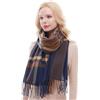 RIIQIICHY Sciarpa Donna Invernale Scozzese Pashmina Scialle Caldo Regalo Natale Donna Compleanno