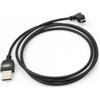 System-S Cavo USB System-S Mini con angolazione a 90 gradi verso sinistra, 140 cm