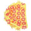 Ciieeo Cuffia da Nuoto Floreale Donna Doppio Strato Tessuto Giallo | Petali Tridimensionali dal Gusto Vintage, Copertura Chioma per Piscina e Mare, Adatta a Chioma Corta e Riccia