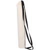 BESTOMZ Borsa da Yoga Portatile Oxford Tracolla e Chiusura a Coulisse | Design Cilindrico Allungato, Due Cinghie per Tappetino, Stile Minimalista Bianco Beige, per Palestra e Fitness