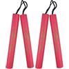 Ameble Nunchucks in Morbida Schiuma da 2 Pezzi per Bambini, Principianti, Allenamento Sicuro con Imbottitura in Rosso