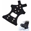 ZenoScope Ramponi Neve e Ghiaccio Antiscivolo, Taglia L (40-45), 10 Denti, Ramponcini Per Scarponi Universali con Design Ergonomico per Camminate Sicure in Inverno