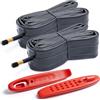 FengCan 700 x 35C/38C/40C/42C/43C AV48 mm Tubi per bici e leve per pneumatici, camere d'aria di ricambio 700C per bicicletta (2 pezzi) Affidabili 700 x 35C-43C valvole Schrader per scenari di ciclismo su