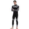 aqxreight Muta da Uomo in Neoprene da 3 Mm Muta Traspirante a Maniche Lunghe da Surf Nuoto da Sub Umida Guinzaglio Facile da Raggiungere e Schienale Facile Calore Flatlock Comfort e di flessibilità